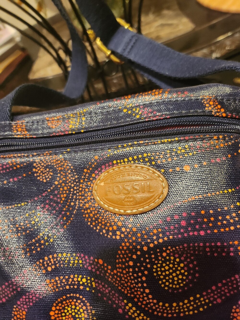 Fossil coated canvas crossbody bag - Picture 4 of 6